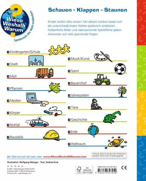 Ravensberger Matratzen Ravensburger Wieso? Weshalb? Warum? Mein erstes Lexikon 50% Rabatt für begrenzte Zeit