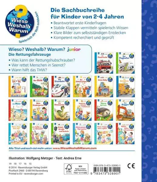 Ravensberger Matratzen Ravensburger Wieso? Weshalb? Warum? junior, Band 23: Die Rettungsfahrzeuge Rabatte dieses Monats