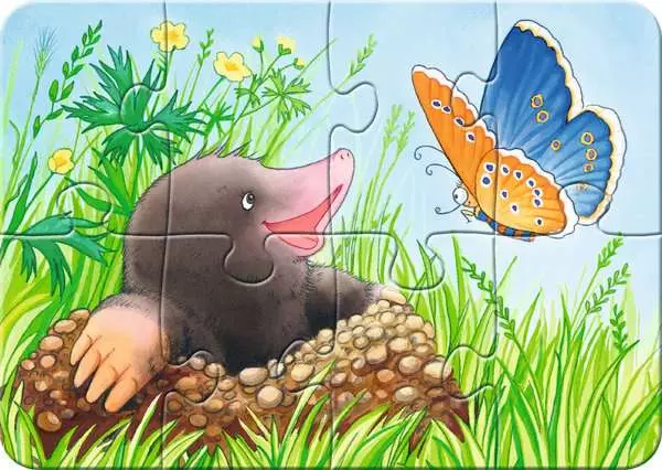 Ravensberger Matratzen Kinderpuzzle ab 2 Jahren - Süße Gartenbewohner - 2 + 4 + 6 + 8 Teile Vatertagsangebot