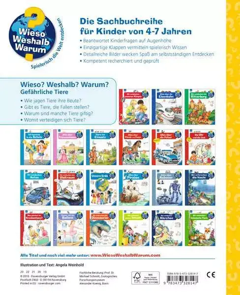Ravensberger Matratzen Ravensburger Wieso? Weshalb? Warum?, Band 49: Gefährliche Tiere Discount Store für neue Produkte