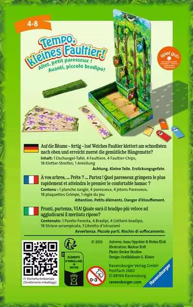 Ravensberger Matratzen Tempo, kleines Faultier! - Reisespiel ab 4 Jahren Outlet