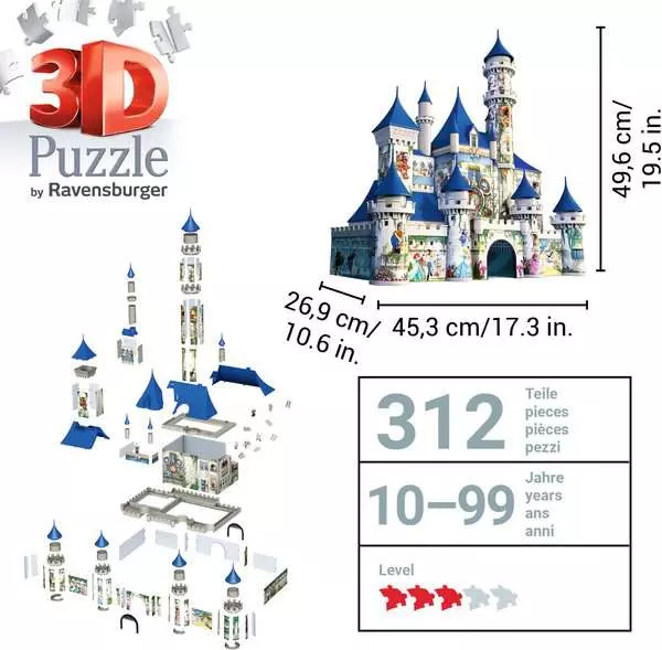 Ravensberger Matratzen 3D Puzzle Walt Disney Schloss Günstiger Verkauf