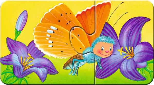 Ravensberger Matratzen Kinderpuzzle ab 2 Jahren - Tiere im Garten - 2 Teile Rabatt