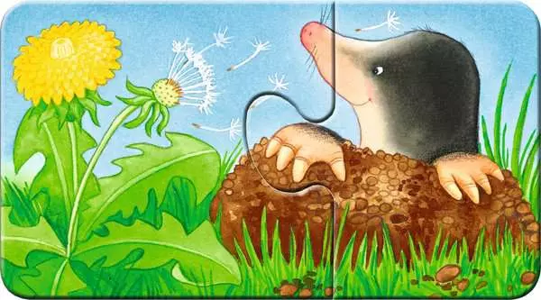 Ravensberger Matratzen Kinderpuzzle ab 2 Jahren - Tiere im Garten - 2 Teile Rabatt