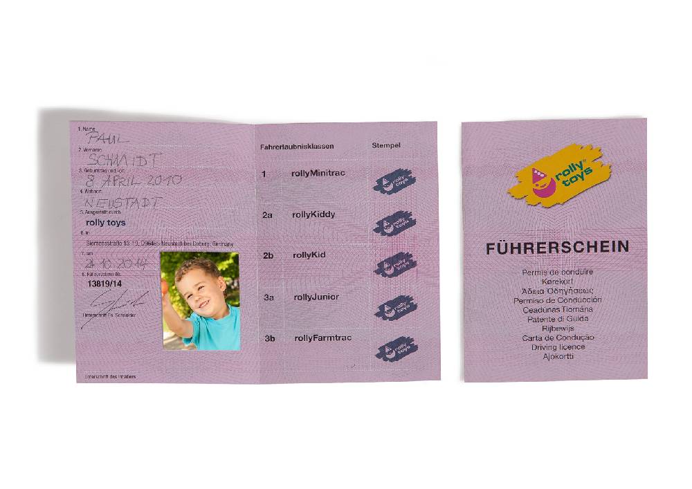 ﻿Rolly Toys rollyDriving licence Letzter Tag