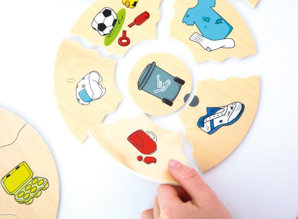 Schildkröt Manufaktur Puzzle HUMANICO "Mülltrennung" by Beleduc Sonderangebot der Fabrik