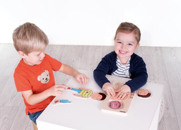 Schildkröt Manufaktur Lagen-Puzzle "Dein Körper" Junge by Beleduc Online