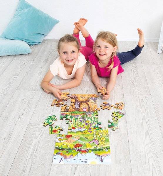 Schildkröt Manufaktur Boden-Puzzle "Entdecke die Blumenwiese" by Beleduc Outlet