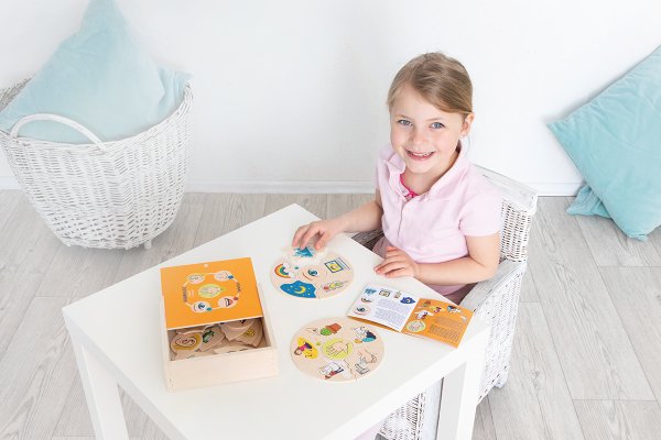 Schildkröt Manufaktur Puzzle HUMANICO "5 Sinne" by Beleduc Verkauf
