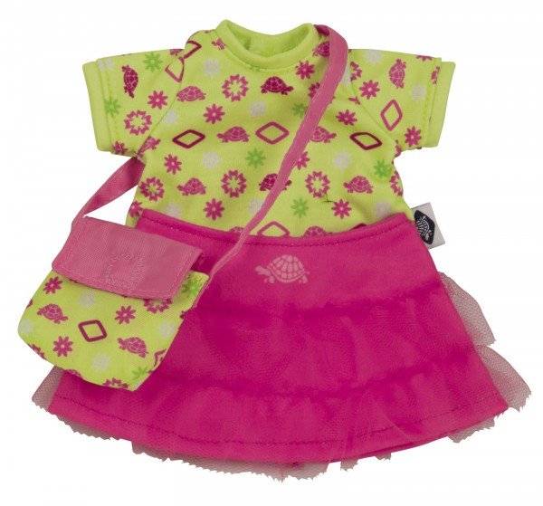 Schildkröt Manufaktur Stoffpuppe Emmeline 30 cm, gesticktes Gesicht, Kleidung pink/grün Online Shopping