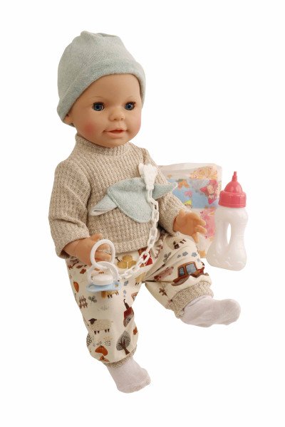 Schildkröt Manufaktur Kleidung zu Trink + Näßbaby 40 cm Finn Bauernhof Begrenzte Freigabe