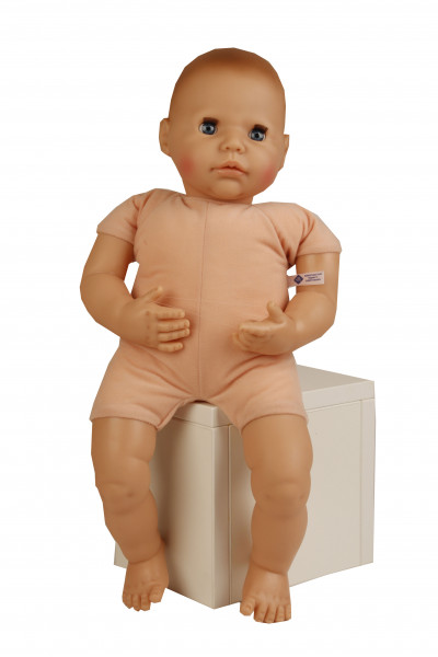 Schildkröt Manufaktur Baby Julchen 52 cm Malhaar, blaue Schlafaugen, Kleidung winterlich Kostenloser Versand