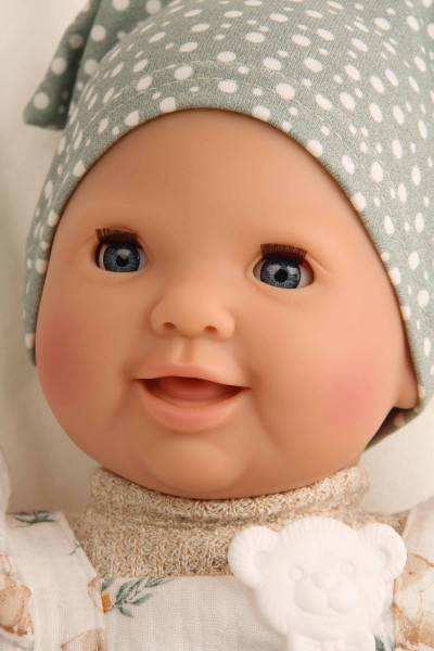 Schildkröt Manufaktur Schnullerbaby Lenchen 37 cm, Malhaar, blaue Schlafaugen, Füchschen Limitierter Zeitrabatt