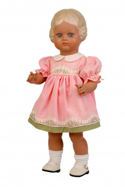 Schildkröt Manufaktur Kleid für Stehpuppe 25 cm, rose Sommerkleid Preisnachlass