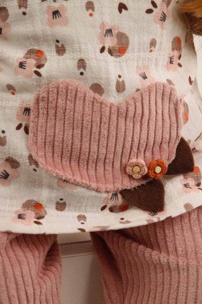 Schildkröt Manufaktur Kleidung zu Puppe 52 cm Klara/Elli/ Julchen rose/braun Große Rabatte