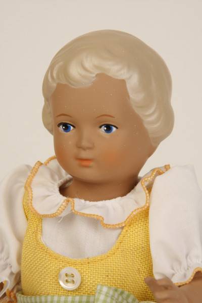 Schildkröt Manufaktur Puppe Ursel 25 cm von 1941 blonde Malhaare, Dirndl JETZT KAUFEN