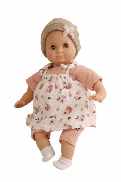 Schildkröt Manufaktur Kleidung zu Puppe Schlummerle 32 cm, Overall rose mit Kleid und Mütze Bis zu 50% Rabatt