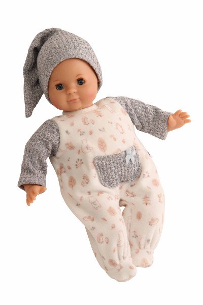Schildkröt Manufaktur Kleidung zu Puppe Schlummerle 32 cm, Nickyoverall weiss/blau Vierteljährliche Förderung
