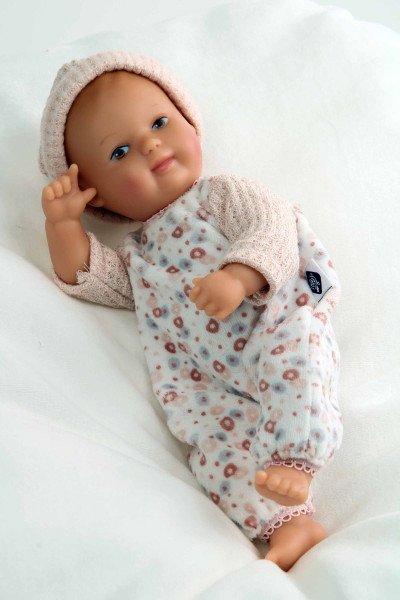 Schildkröt Manufaktur Kleidung zu Puppe Mein 1. Baby 28 cm Overall rose/weiss Super Rabatt