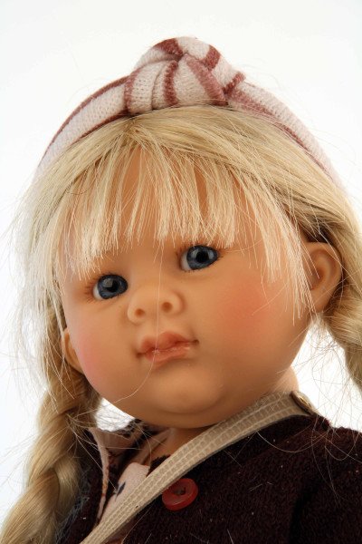 Schildkröt Manufaktur Puppe Müller-Wichtel Maja 30 cm blonde Haare, Kleidung rose/braun Blitzverkäufe