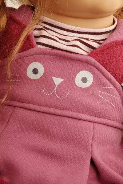 Schildkröt Manufaktur Puppe Femke 60 cm von Karola Wegerich rotblonde Haare, Kleidung Katze Preisnachlass