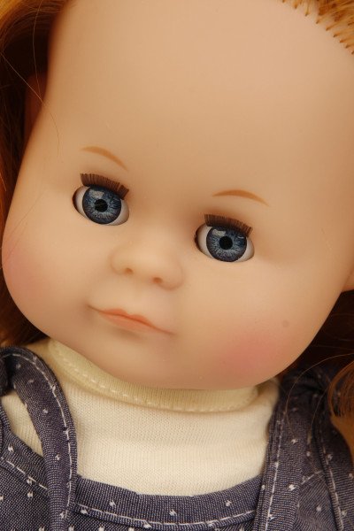 Schildkröt Manufaktur Puppe Schlummerle 37 cm rote Haare, blaue Schlafaugen, Kleidung gelb/blau/beige Tägliche Deals