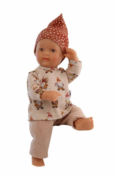 Schildkröt Manufaktur Kleidung zu Puppe Mein 1. Baby 28 cm rose/braun mit Wichteln Kostenloser Versand