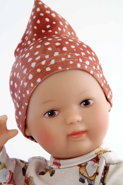 Schildkröt Manufaktur Kleidung zu Puppe Mein 1. Baby 28 cm rose/braun mit Wichteln Kostenloser Versand