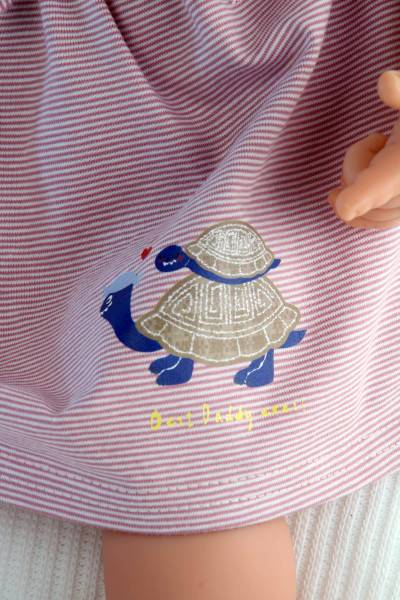 Schildkröt Manufaktur Baby Julchen 52 cm Malhaar, blaue Schlafaugen, Kleidung rose/gelb/weiss Saisonale Angebote