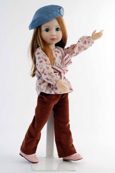 Schildkröt Manufaktur Stehpuppe Yella 46 cm rote Haare, Kleidung Hippie Super Rabatt