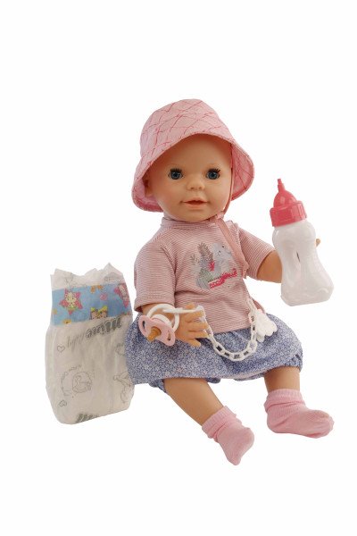 Schildkröt Manufaktur Kleidung zu Trink + Näßbaby 40 cm Lina rose/bleu Sonderangebot