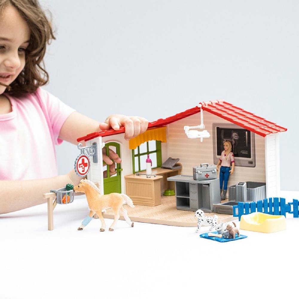 Schleich Tierarzt-Praxis mit Haustieren Nur für heute