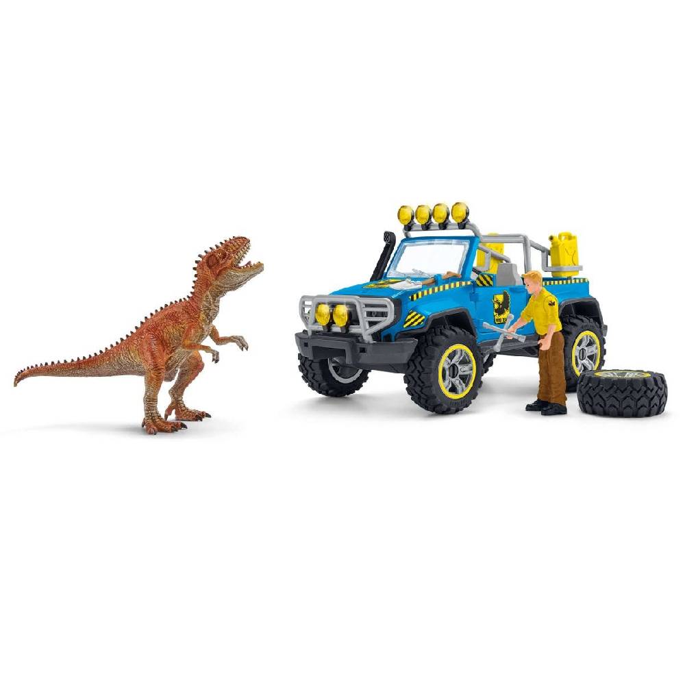 Schleich Geländewagen mit Dino-Außenposten Fabrik Onlineshop