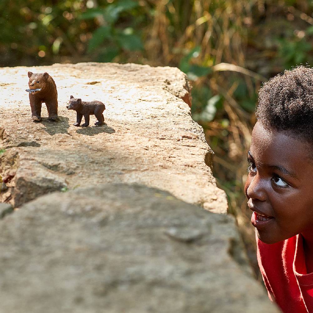 Schleich Grizzlybär-Mutter mit Jungem Räumungsverkauf