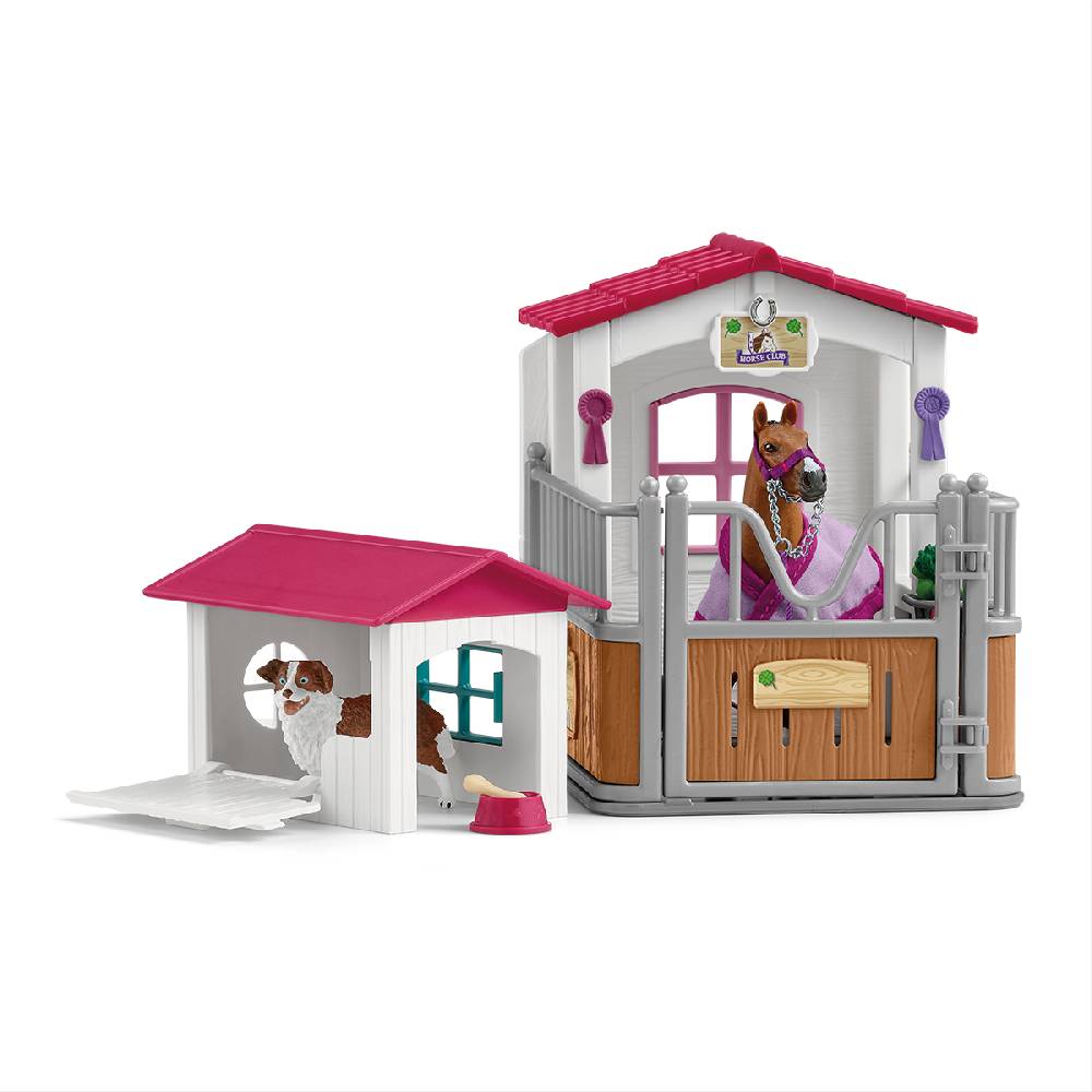 Schleich Pferdebox mit Hundehütte Neueste Stile