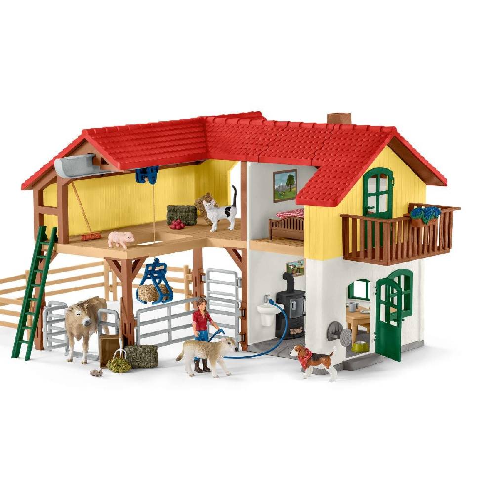 Schleich Bauernhaus mit Stall und Tieren Verkauf