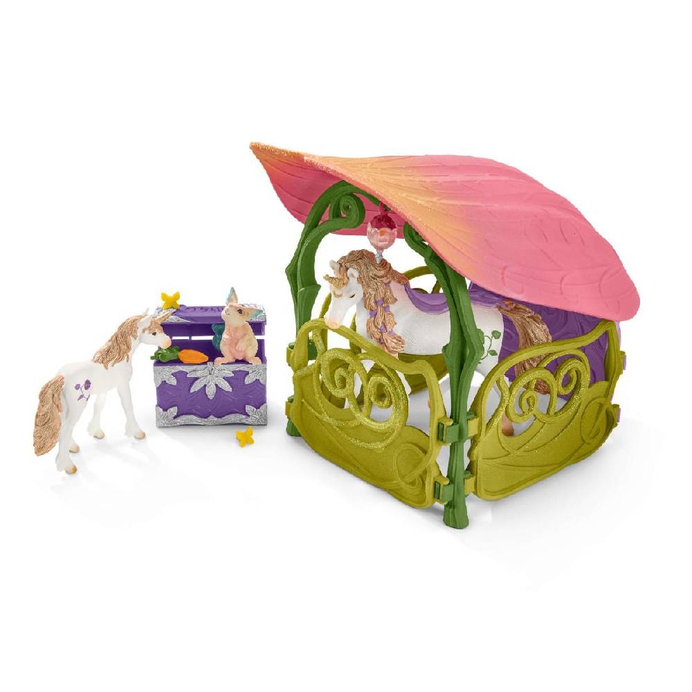 Schleich Glitzerndes Blütenhaus mit Einhörnern, See und Stall Angebote