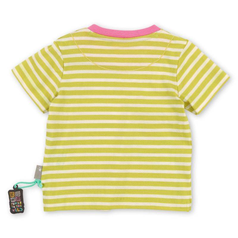 Sigikid Baby T-Shirt geringelt mit Krokodil Motiv Nur noch ein Tag übrig