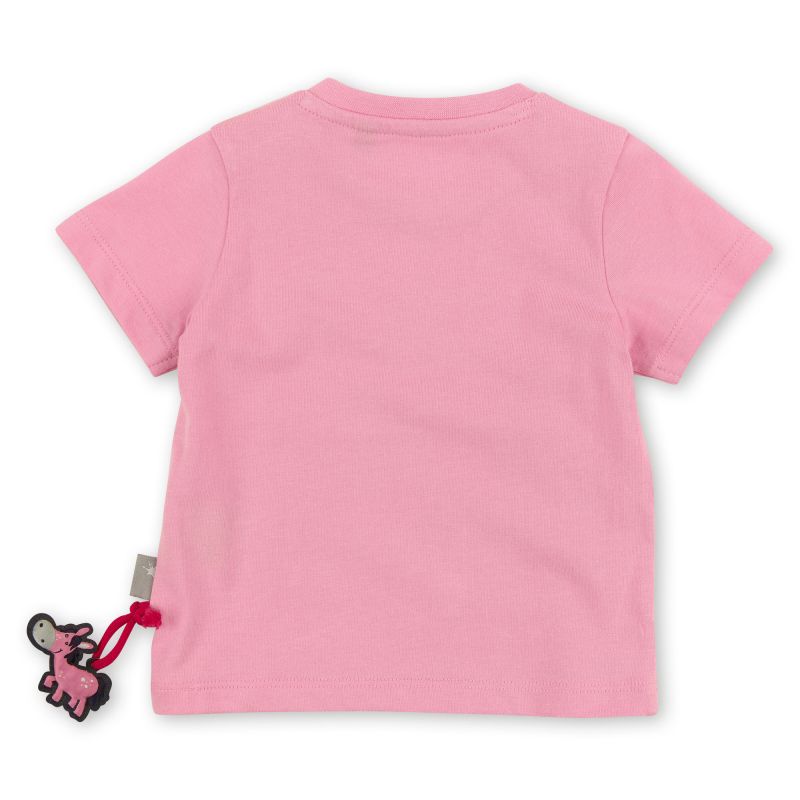 Sigikid Rosa Baby T-Shirt mit Herzchen Stickerei Riesige Rabatte
