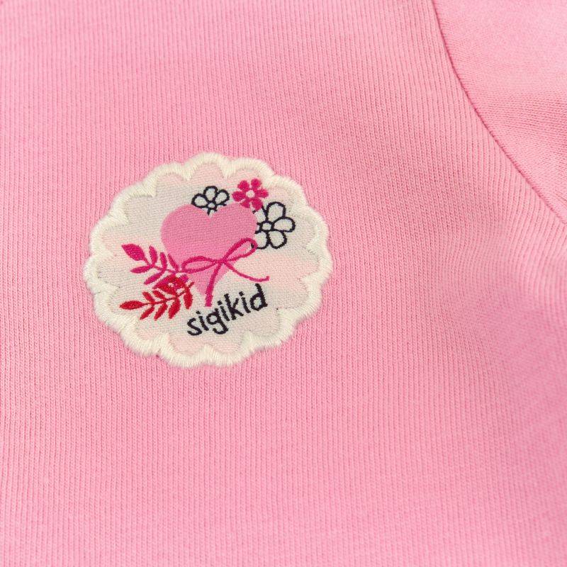 Sigikid Rosa Baby T-Shirt mit Herzchen Stickerei Riesige Rabatte
