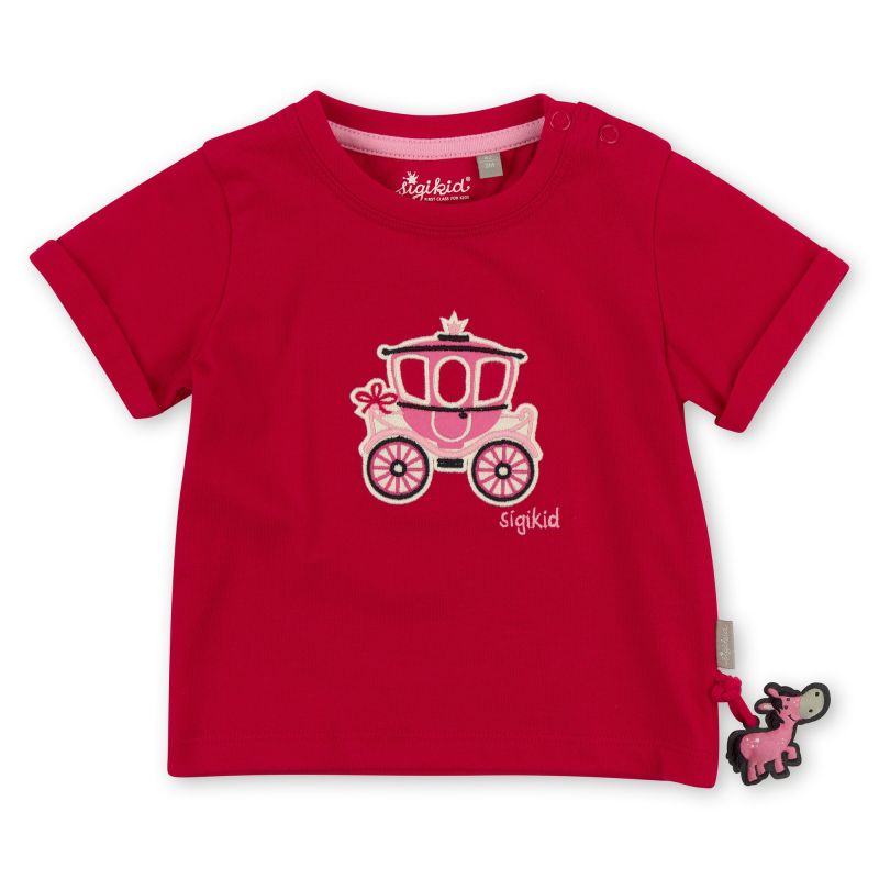 Sigikid Rotes Baby T-Shirt mit Märchenkutsche Motiv 50% Rabatt mit kostenlosem Versand