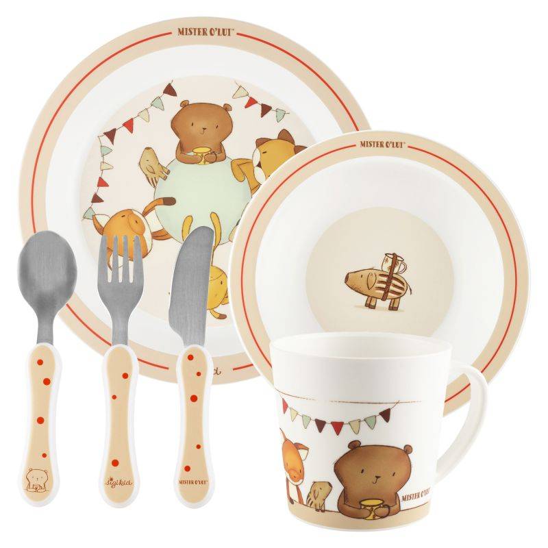 Sigikid Kinder-Geschirr-Set Mister O'Lui, rPET zollfrei