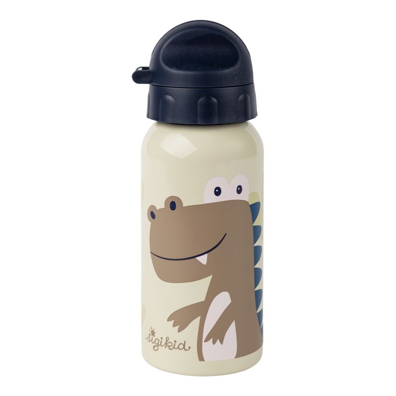 Sigikid Kinder Set 400 ml Edelstahl-Trinkflasche und Brotbox, Dino Fabrik Onlineshop