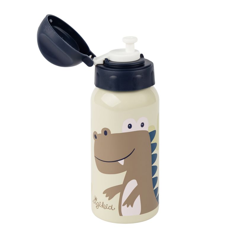 Sigikid Kinder Set 400 ml Edelstahl-Trinkflasche und Brotbox, Dino Fabrik Onlineshop
