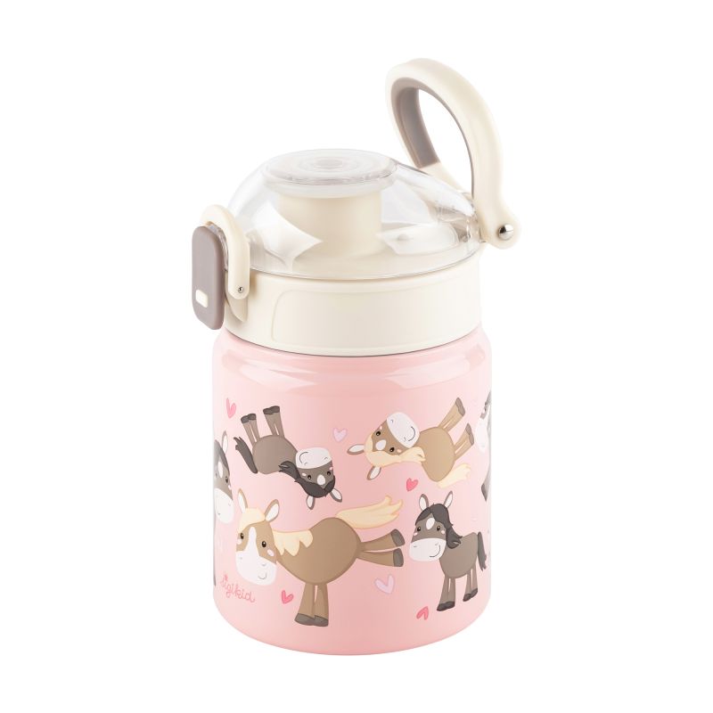 Sigikid Kinder Set 400 ml Edelstahl-Trinkflasche und Brotbox, Pony Rabatt