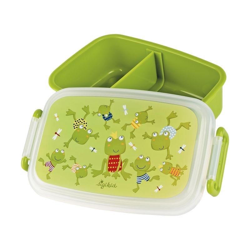 Sigikid Kinder Set 400 ml Edelstahl-Trinkflasche und Brotbox, Frosch Günstig kaufen