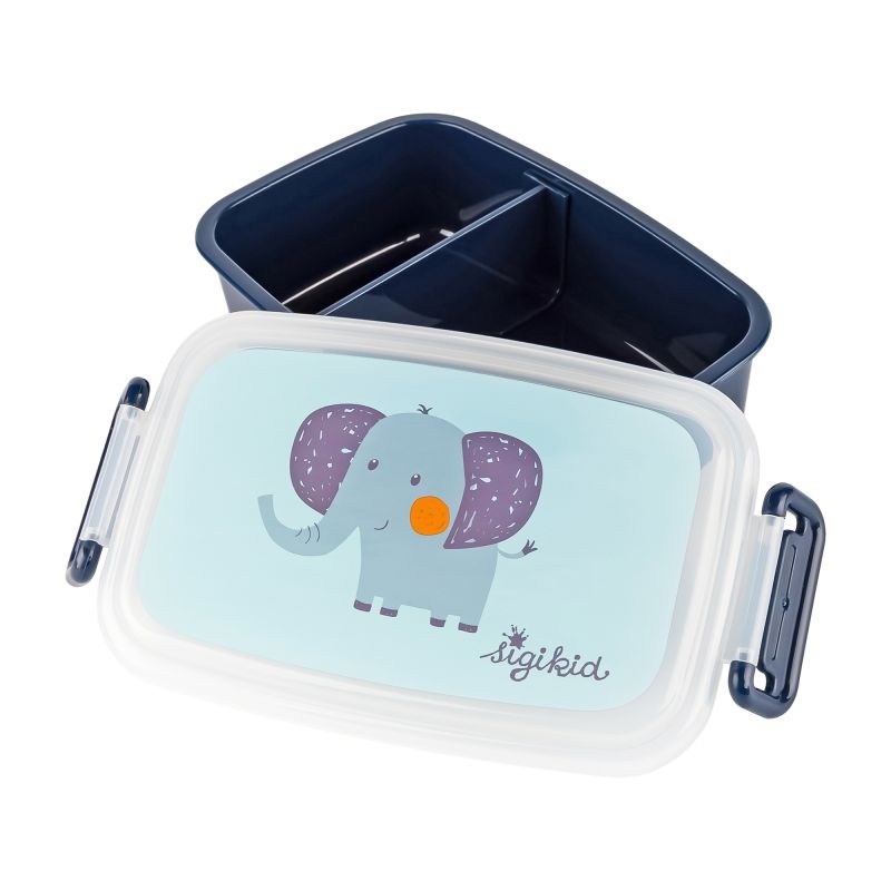 Sigikid Kinder Set 250 ml Edelstahl-Trinkflasche und Brotbox, Elefant Flash Sale