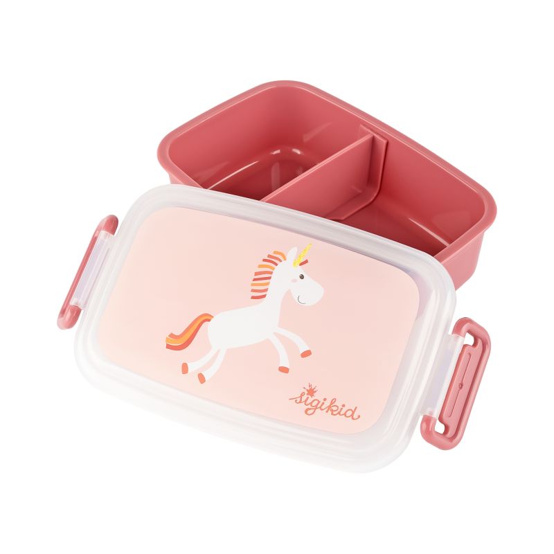 Sigikid Kinder Set 250 ml Edelstahl-Trinkflasche und Brotbox, Einhorn Begrenztes Angebot