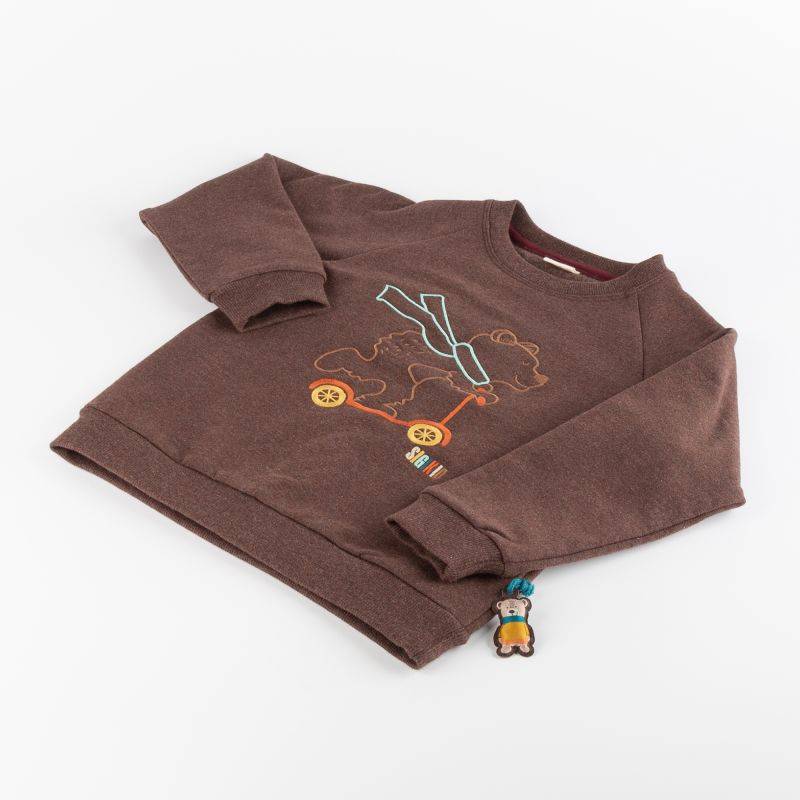Sigikid Kinder Sweatshirt Bär, dunkelbraun Angebote
