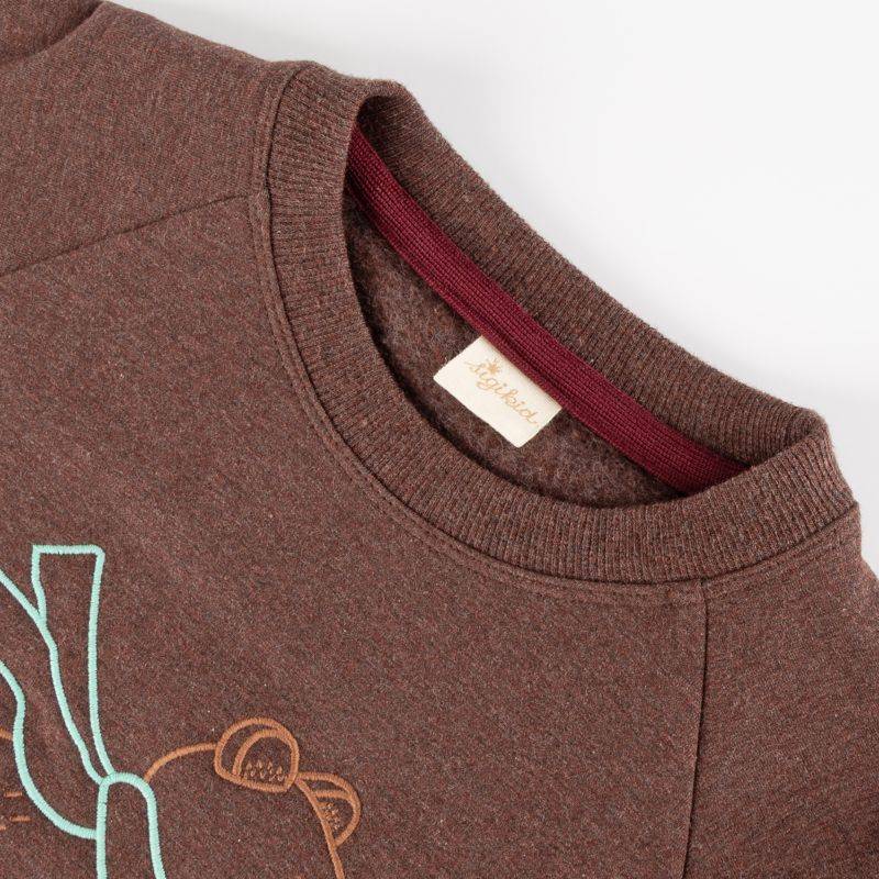 Sigikid Kinder Sweatshirt Bär, dunkelbraun Angebote